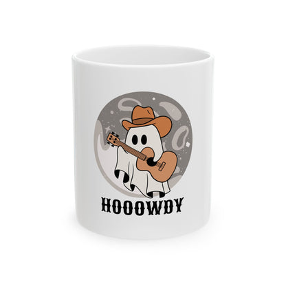 Howdy Halloween ghost Mug, (11oz, 15oz)