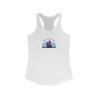 Enjoy the ride, life goes by too fast Women's Ideal Racerback Tank