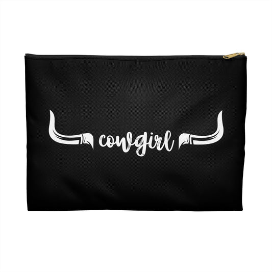 Cowgirl longhorn Accessory Pouch