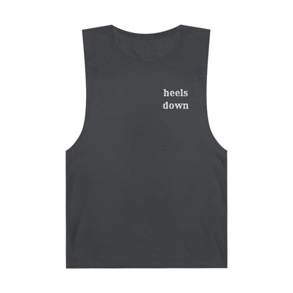 Heels down Unisex Barnard Tank