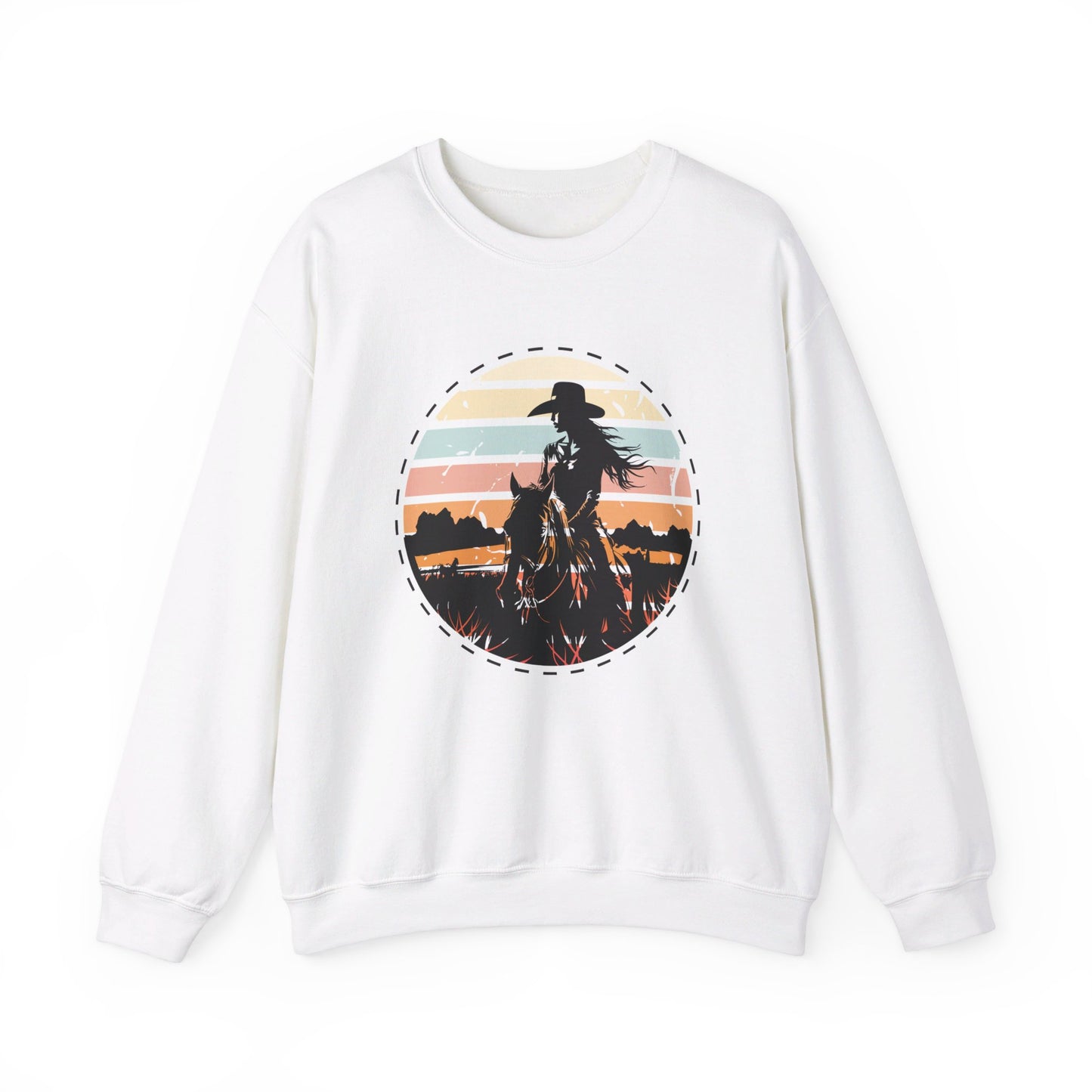 Cowgirl in the nature Unisex Heavy Blend™ Crewneck Sweatshirt