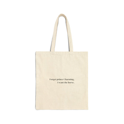 Forget prince Cotton Canvas Tote Bag