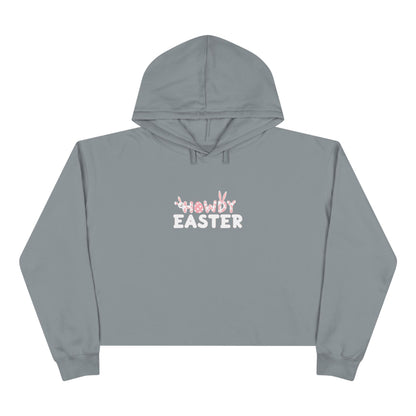 Howdy Easter Bunny Crop Hoodie