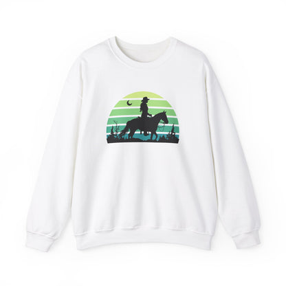 Cowgirl in the night Unisex Heavy Blend™ Crewneck Sweatshirt