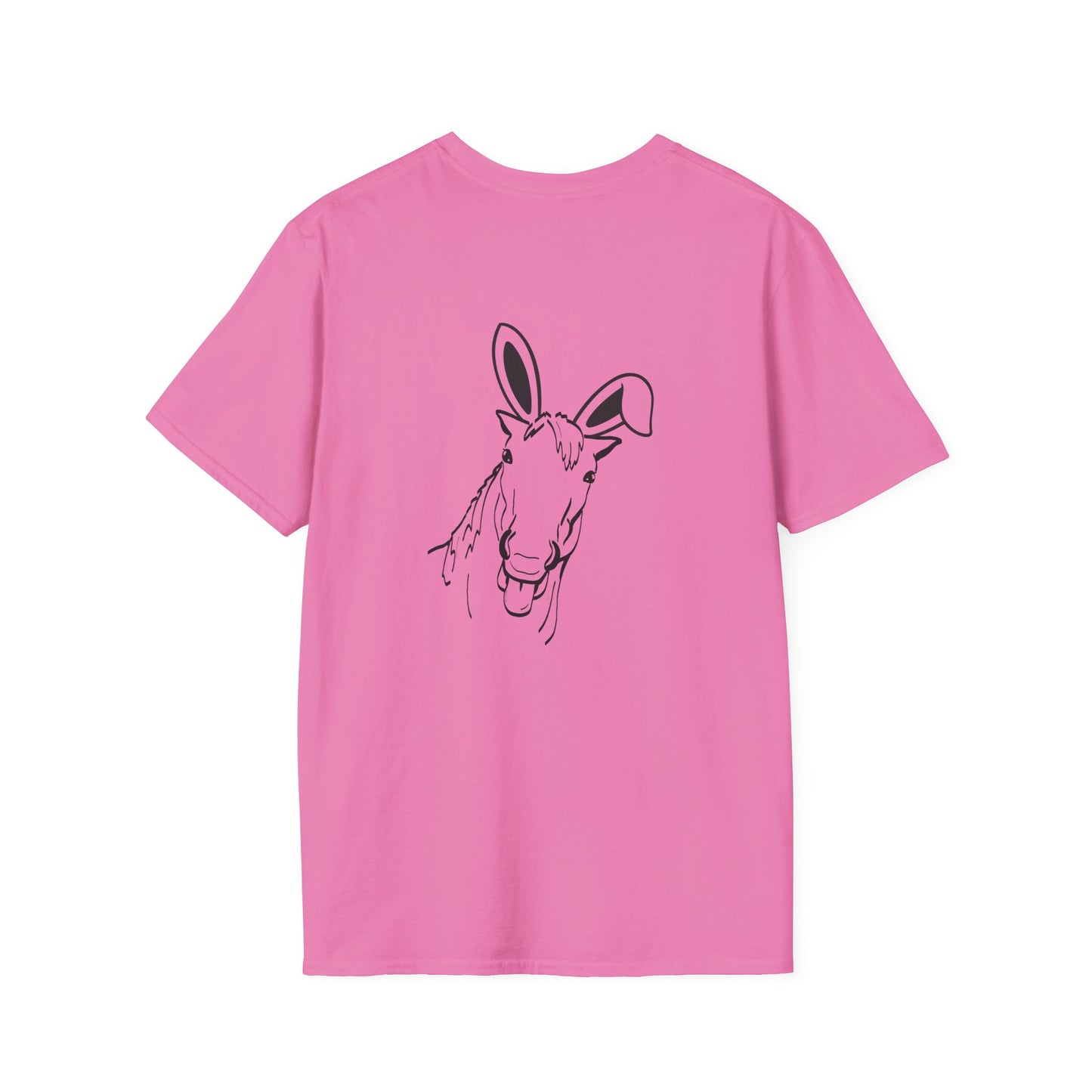 Goofy Bunny Horse Unisex Softstyle T-Shirt