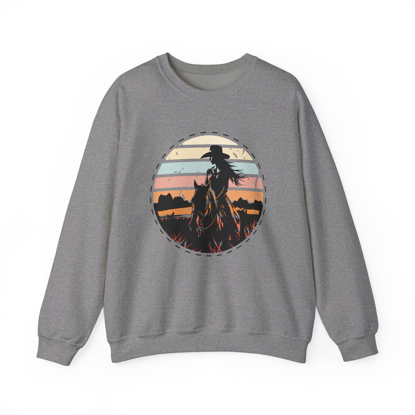 Cowgirl in the nature Unisex Heavy Blend™ Crewneck Sweatshirt