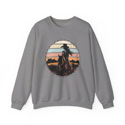 Cowgirl in the nature Unisex Heavy Blend™ Crewneck Sweatshirt