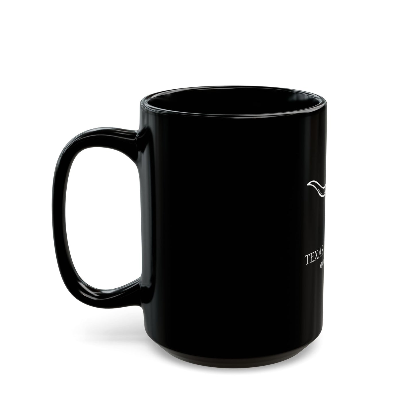 Texas longhnorn Black Mug (11oz, 15oz)