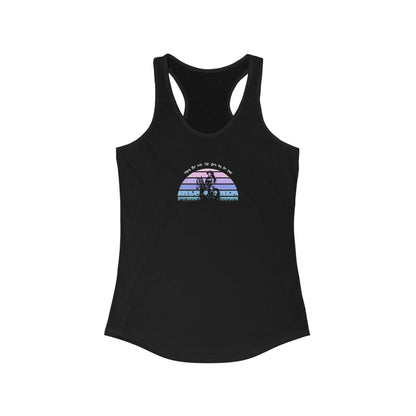 Enjoy the ride, life goes by too fast Women's Ideal Racerback Tank