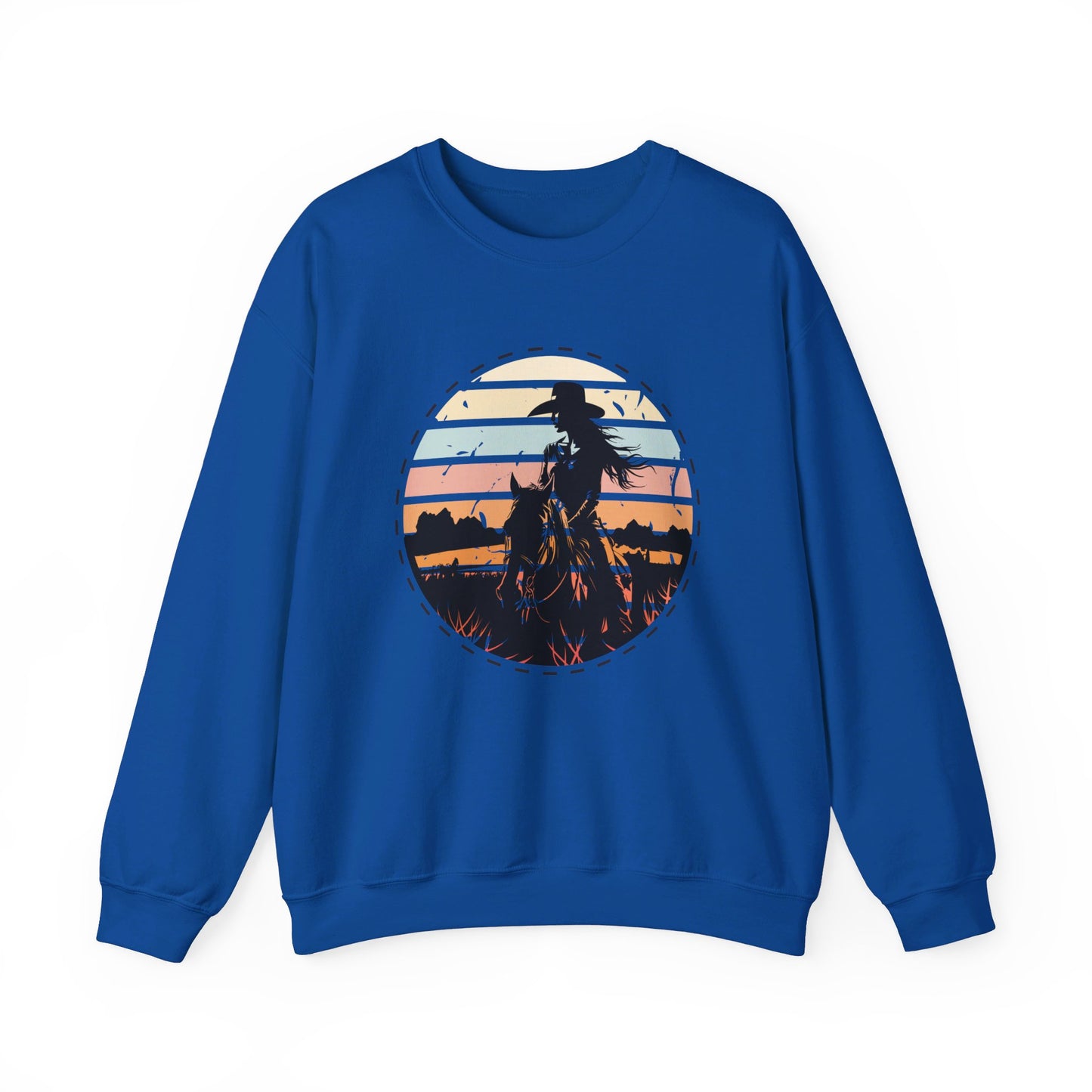 Cowgirl in the nature Unisex Heavy Blend™ Crewneck Sweatshirt