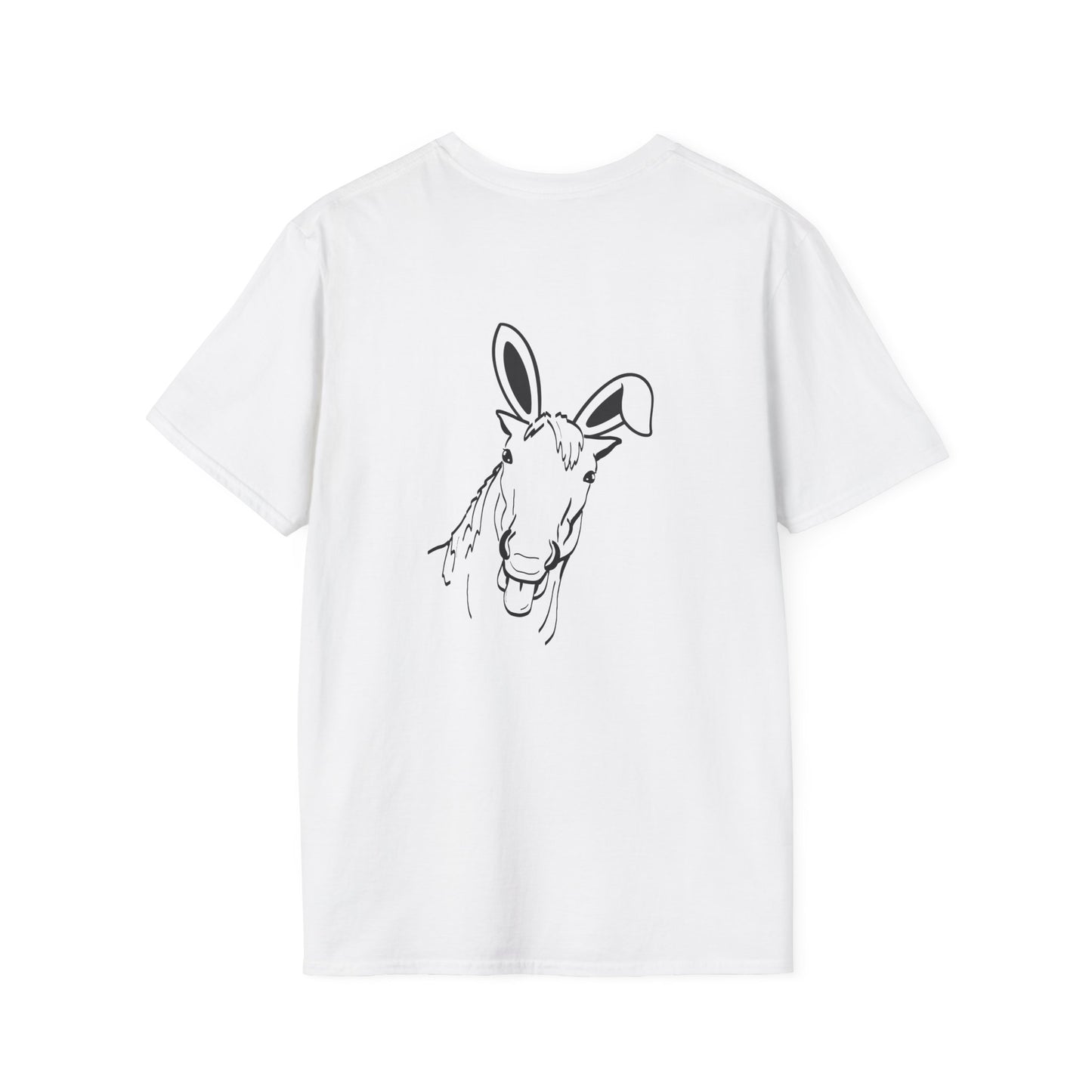 Goofy Bunny Horse Unisex Softstyle T-Shirt