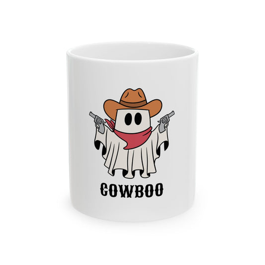 Cowboy Halloween ghost Mug, (11oz, 15oz)
