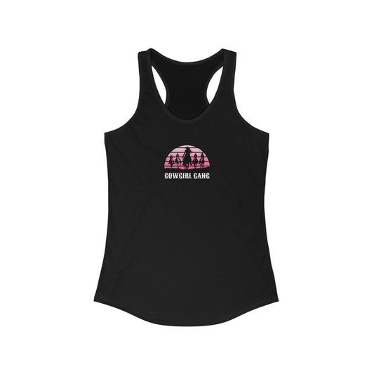 Cowgirl gang Women's Ideal Racerback Tank