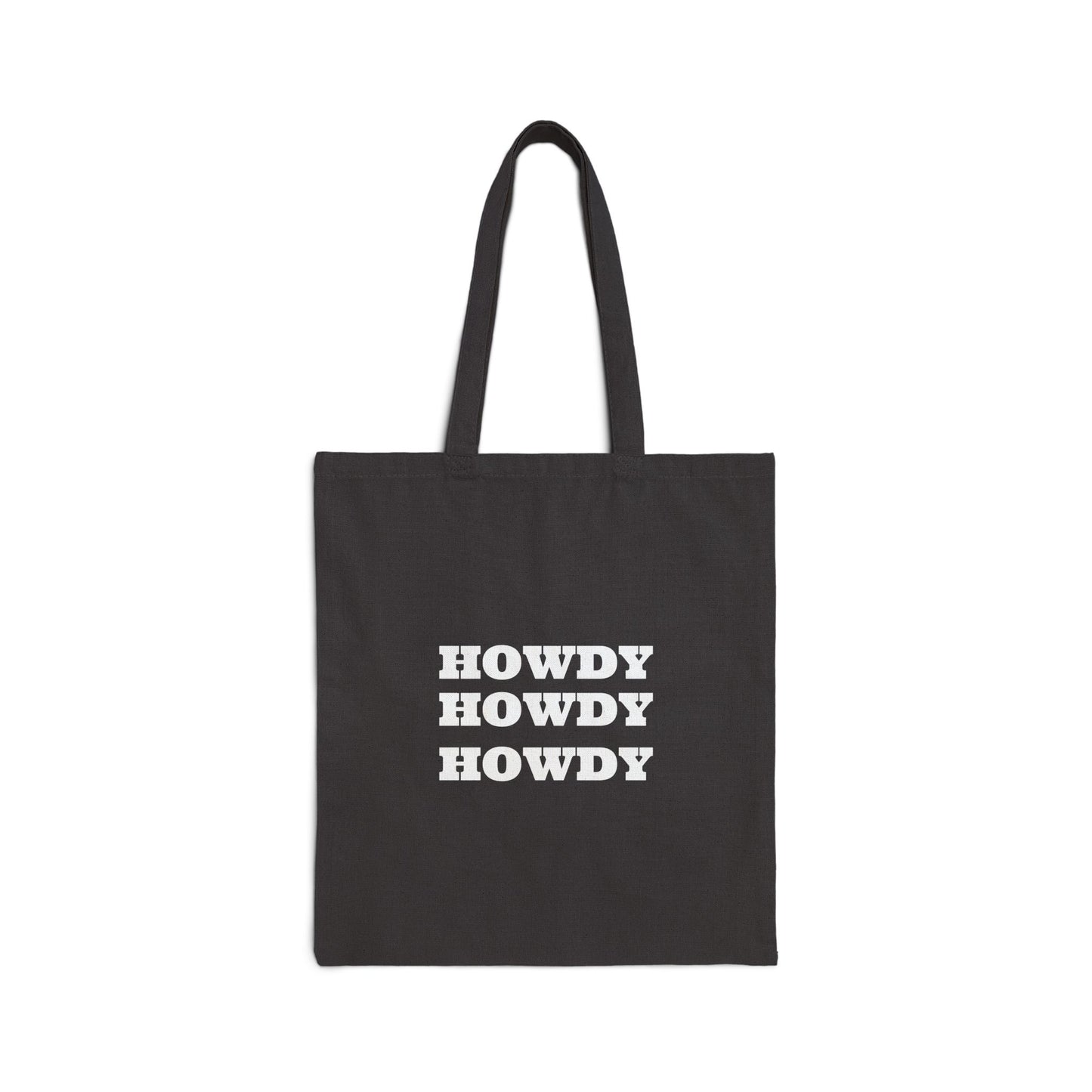 Howdy Cotton Canvas Tote Bag