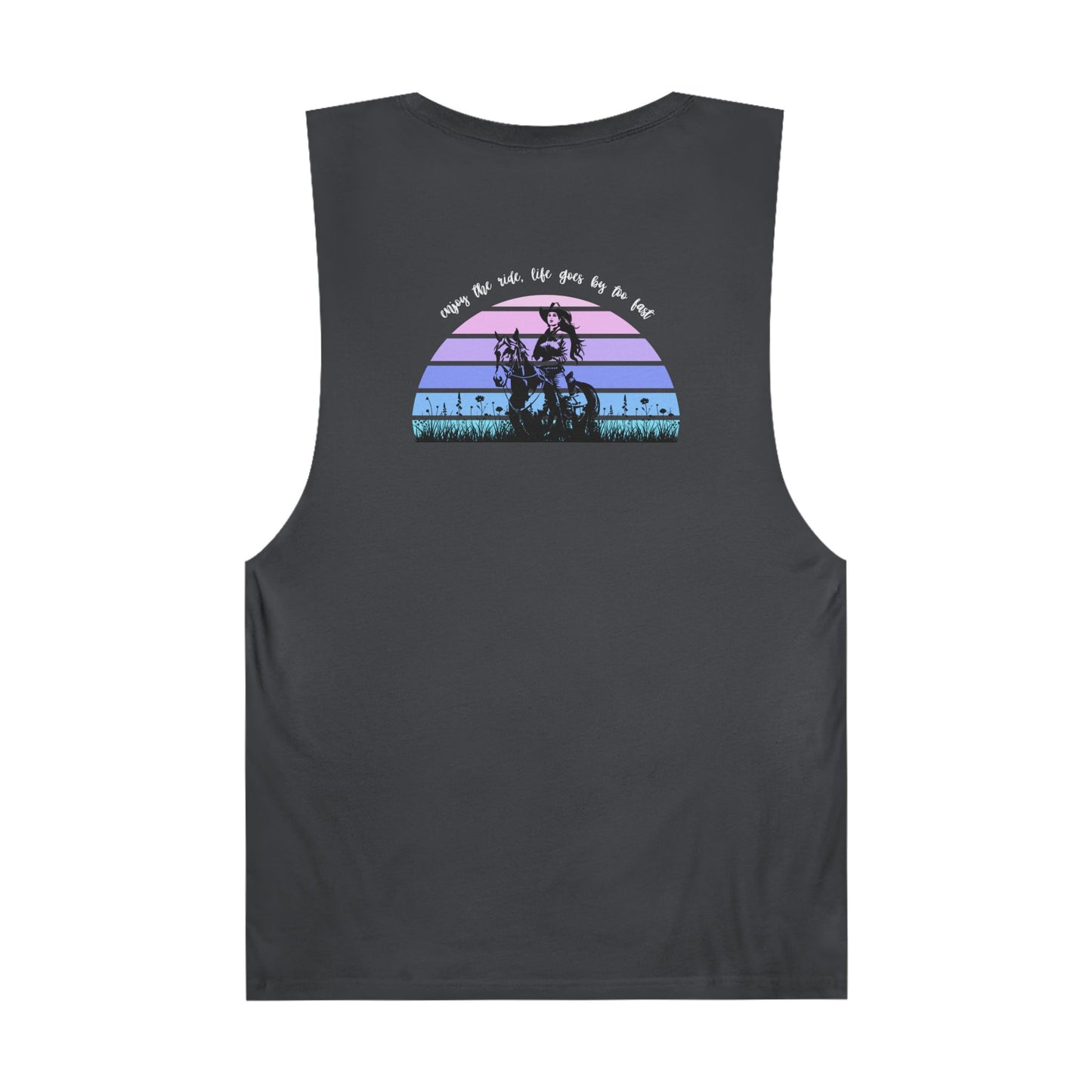 Enjoy the ride, life goes by too fast Unisex Barnard Tank