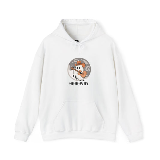 Howdy Halloween ghost Unisex Heavy Blend™ Hooded Sweatshirt