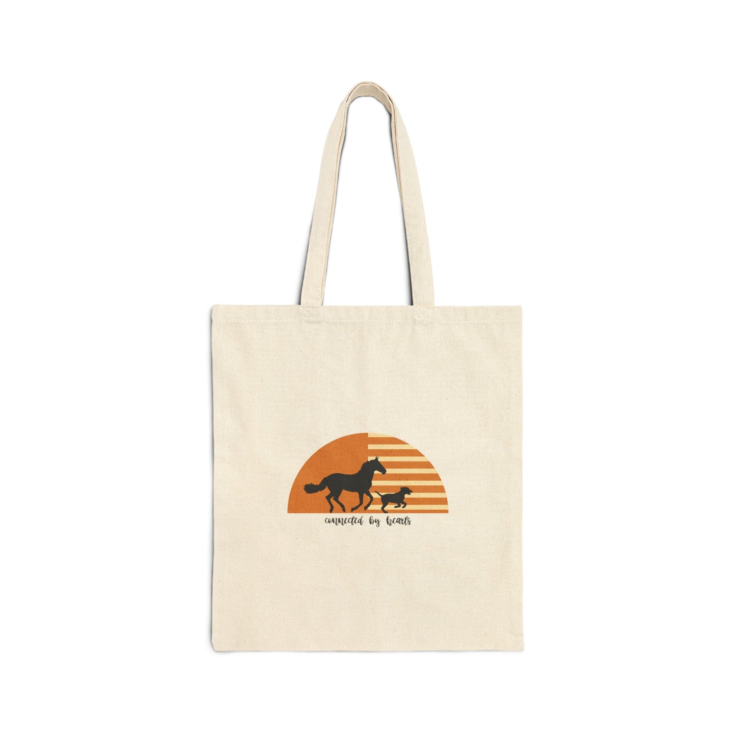 Connected by heart Canvas Tote Bag
