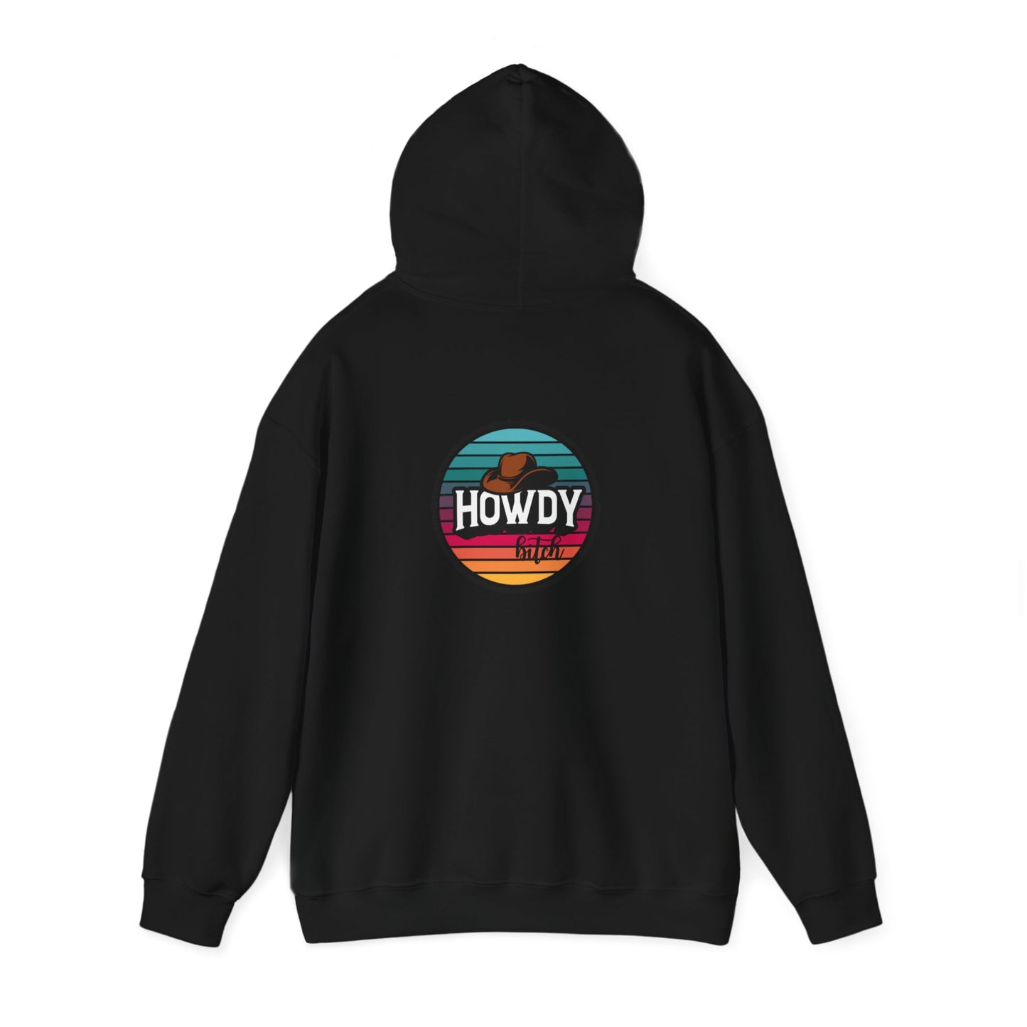 Howdy bitch colourful Unisex Heavy Blend™ Hooded Sweatshirt