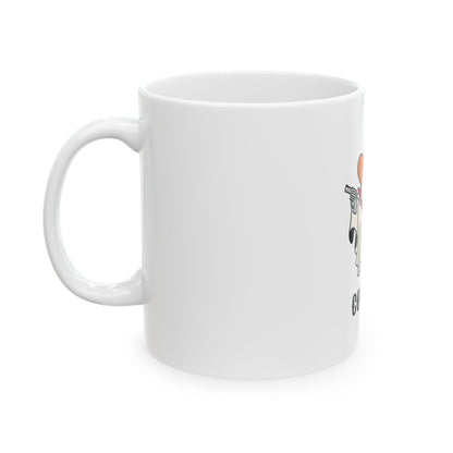 Cowboy Halloween ghost Mug, (11oz, 15oz)