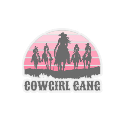 Cowgirl gang Kiss-Cut Stickers