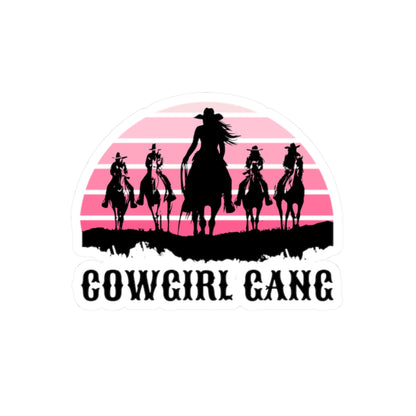 Cowgirl gang Kiss-Cut Stickers