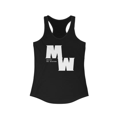 Meetin' The Western logo Women's Ideal Racerback Tank