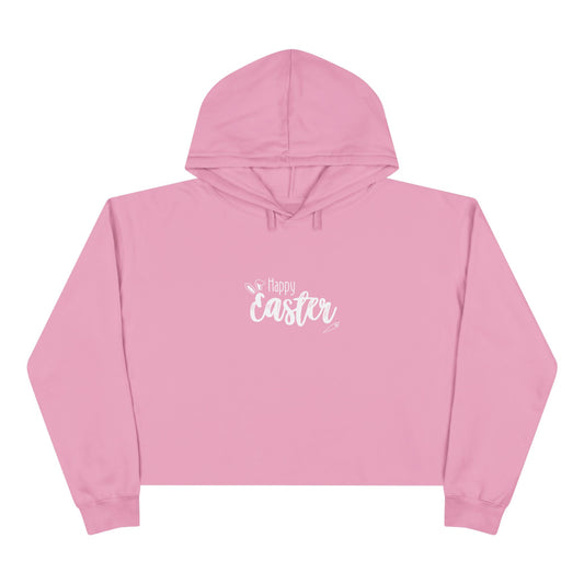 Happy Easter Crop Hoodie