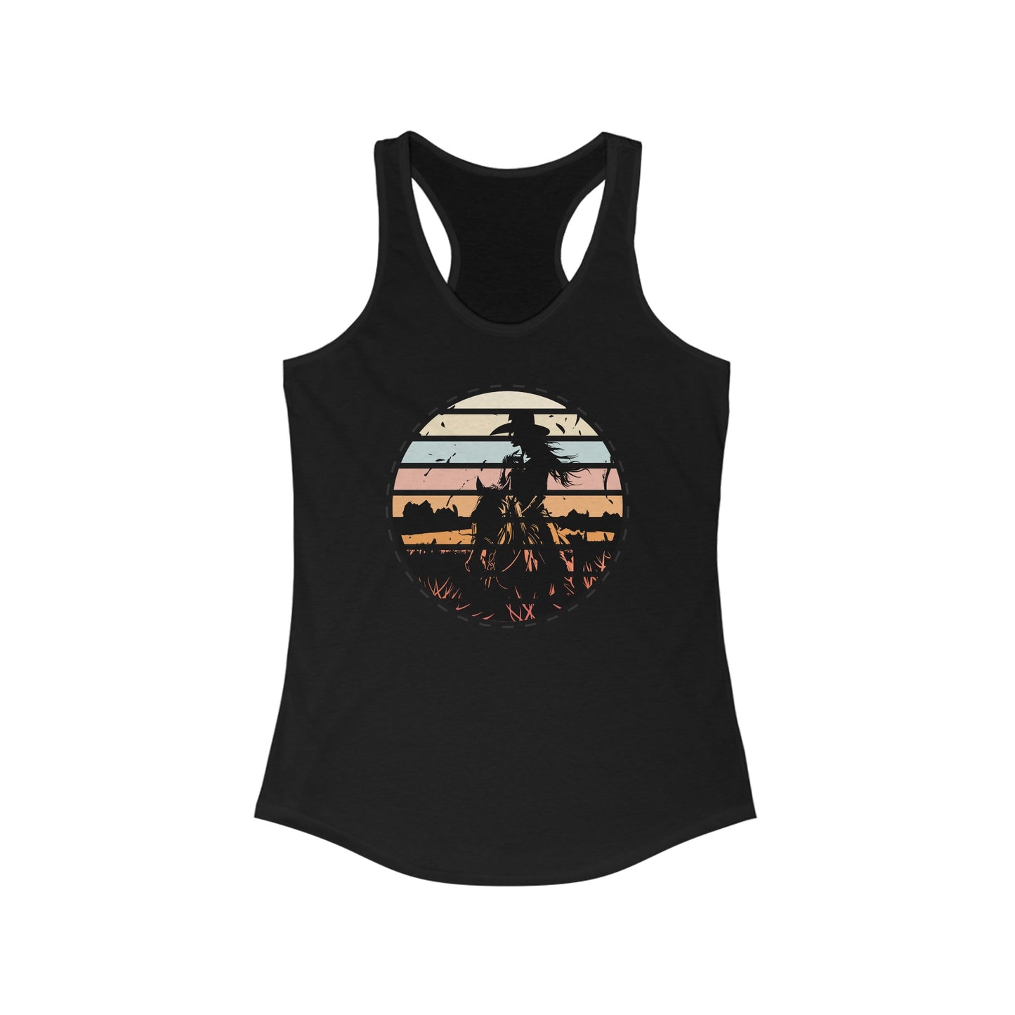 Cowgirl in the nature Racerback Tank Top