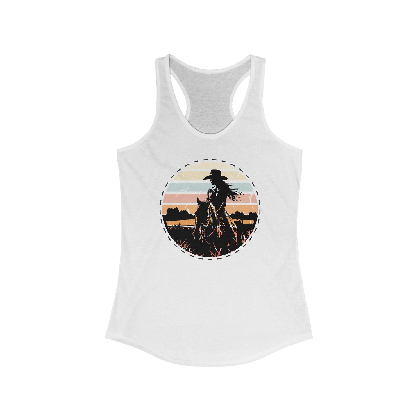 Cowgirl in the nature Racerback Tank Top