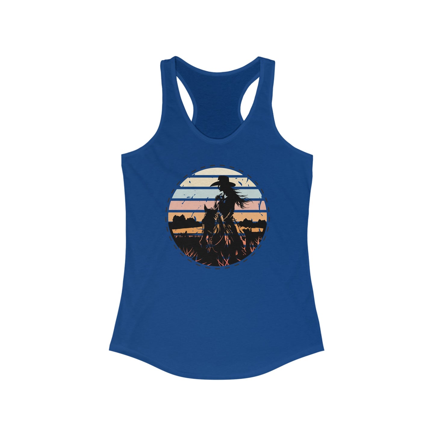 Cowgirl in the nature Racerback Tank Top