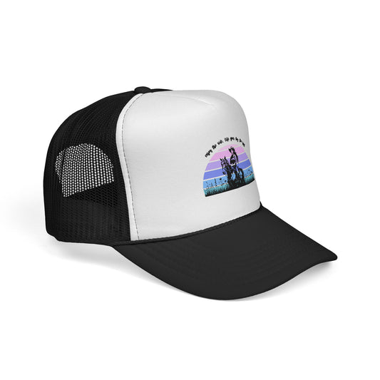 Enjoy the ride, life goes by too fast Trucker Caps