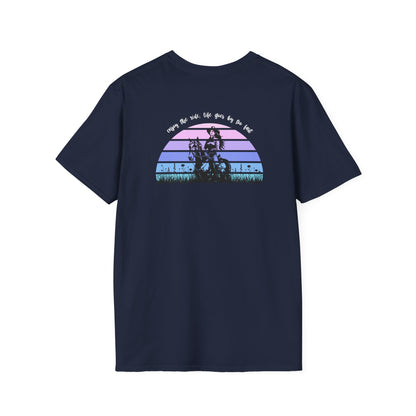 Enjoy the ride, life goes by too fast Unisex Softstyle T-Shirt