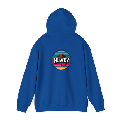 Howdy bitch colourful Unisex Heavy Blend™ Hooded Sweatshirt