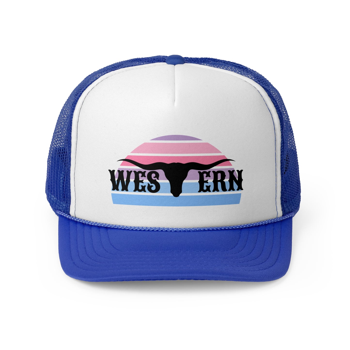 Western longhorn Trucker Caps