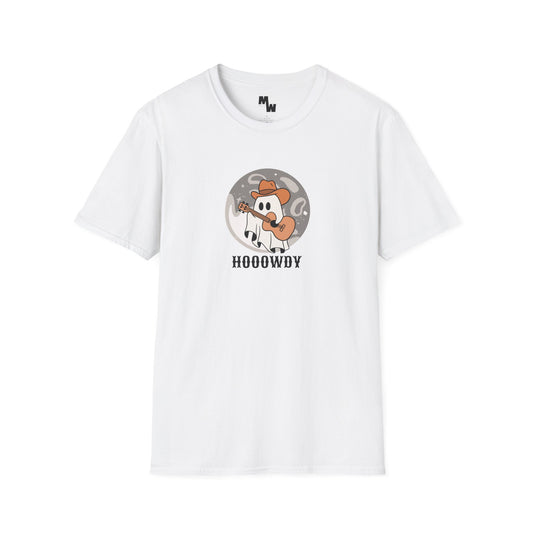 Howdy Halloween ghost Unisex Softstyle T-Shirt