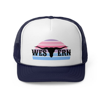 Western longhorn Trucker Caps