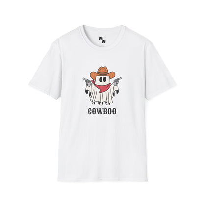 Cowboy Halloween ghost Unisex Softstyle T-Shirt