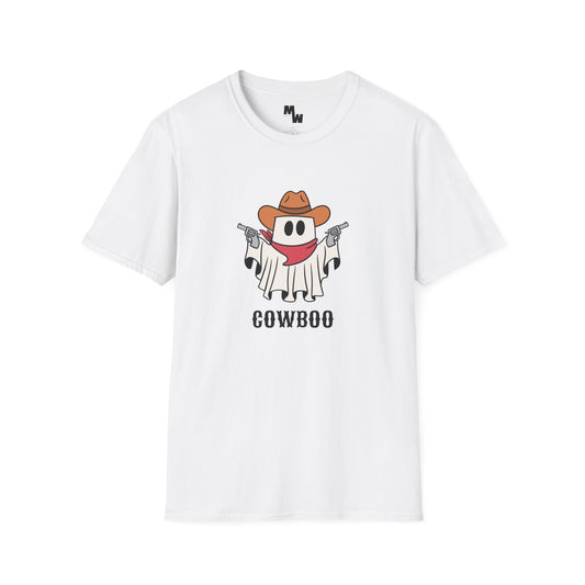 Cowboy Halloween ghost Unisex Softstyle T-Shirt