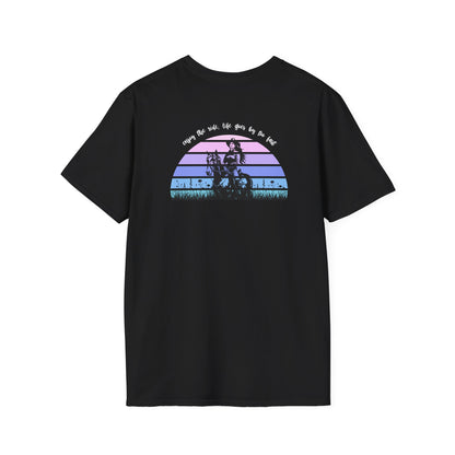 Enjoy the ride, life goes by too fast Unisex Softstyle T-Shirt