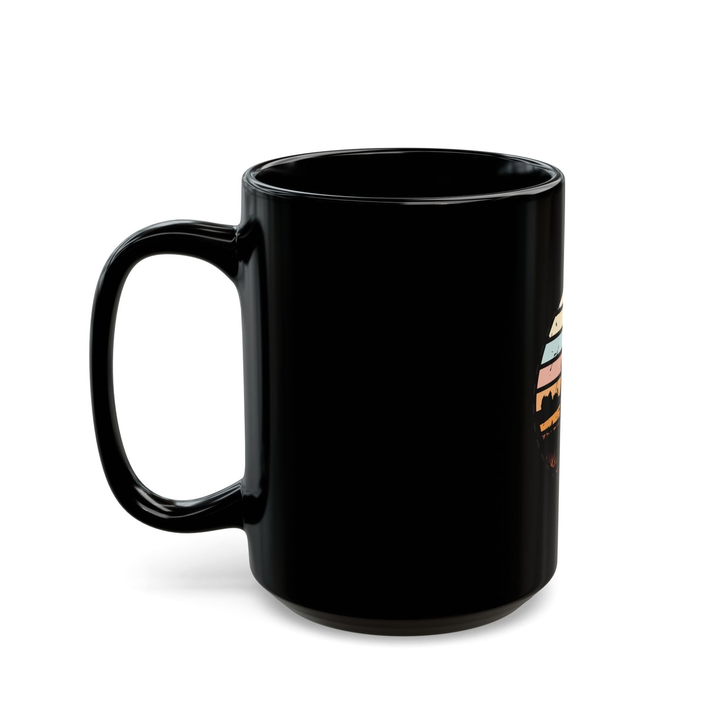 Cowgirl in the nature Black Mug (11oz, 15oz)