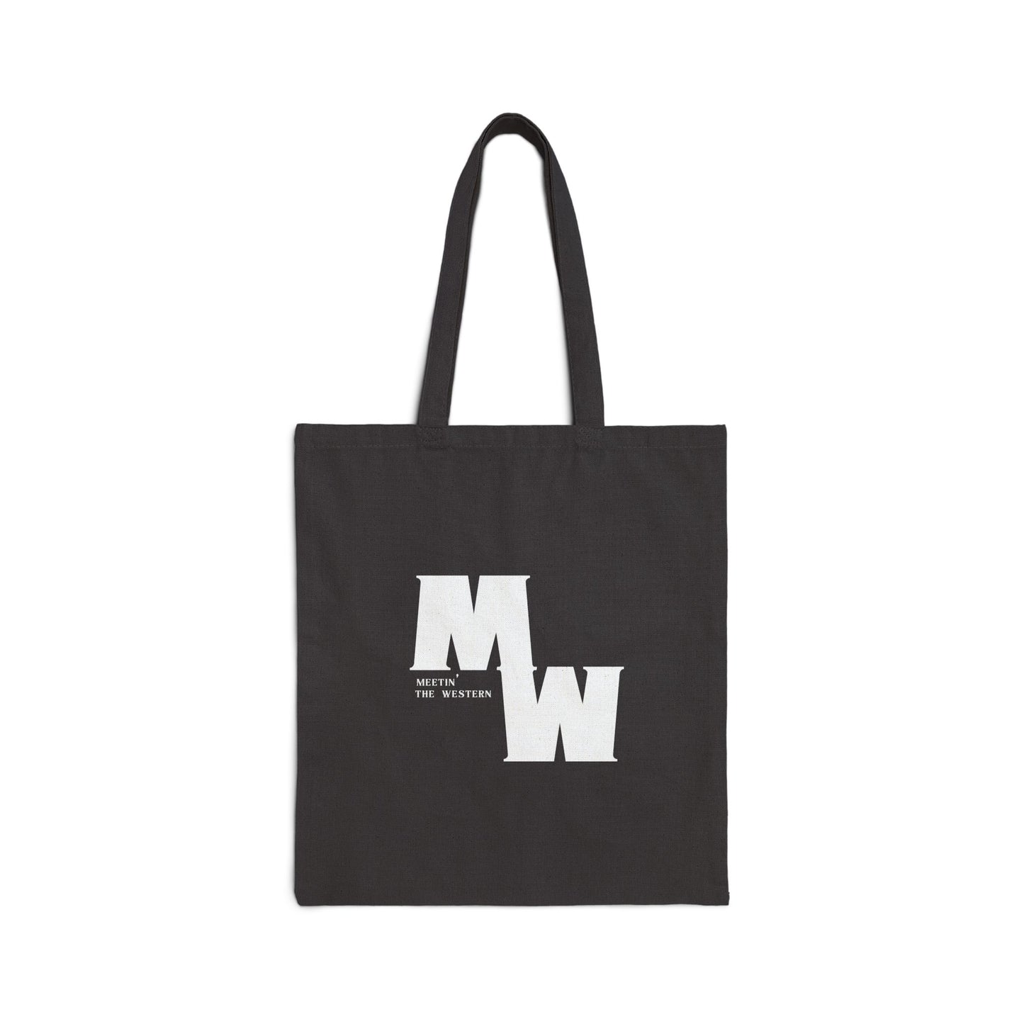 Meetin' The Western logo Cotton Canvas Tote Bag