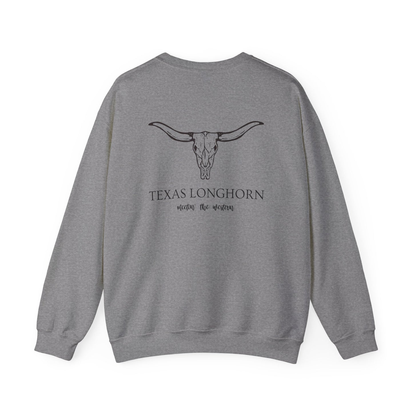 Texas longhorn Unisex Heavy Blend™ Crewneck Sweatshirt