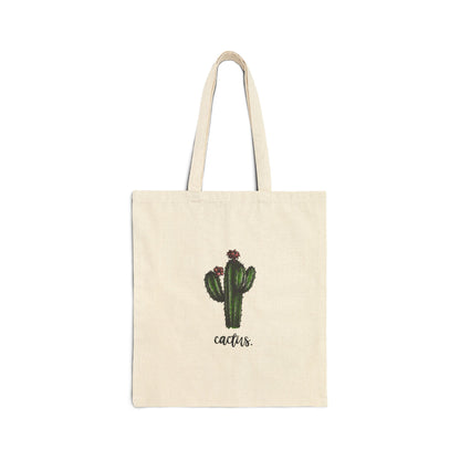 Cactus. Cotton Canvas Tote Bag