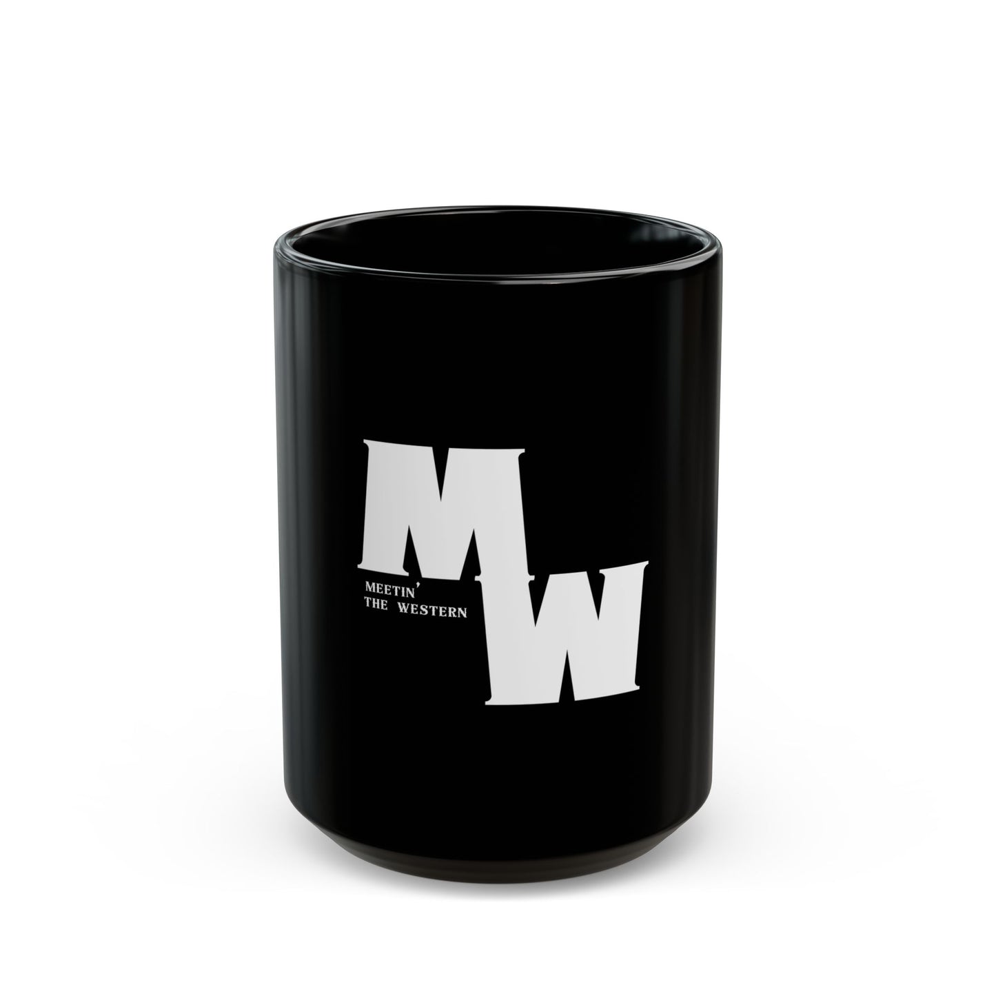 Meetin' The Western logo hat Black Mug (11oz, 15oz)