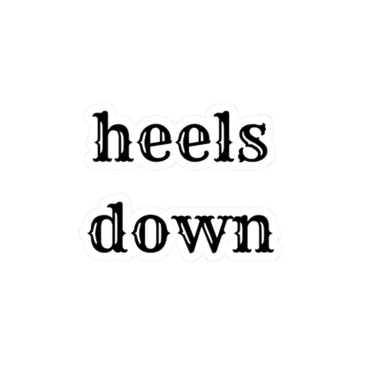Heels down Kiss-Cut Stickers