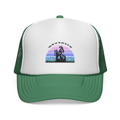 Enjoy the ride, life goes by too fast Trucker Caps