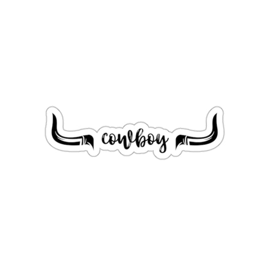 Cowboy longhorns Kiss-Cut Stickers