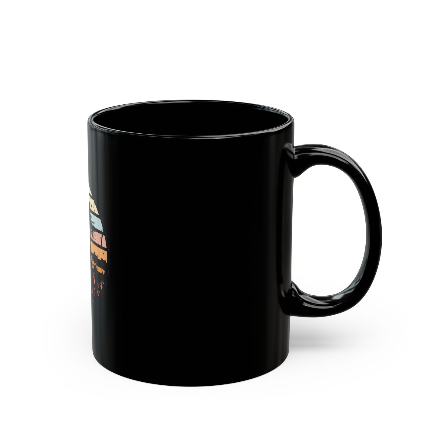 Cowgirl in the nature Black Mug (11oz, 15oz)