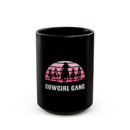 Cowgirl gang Black Mug (11oz, 15oz)