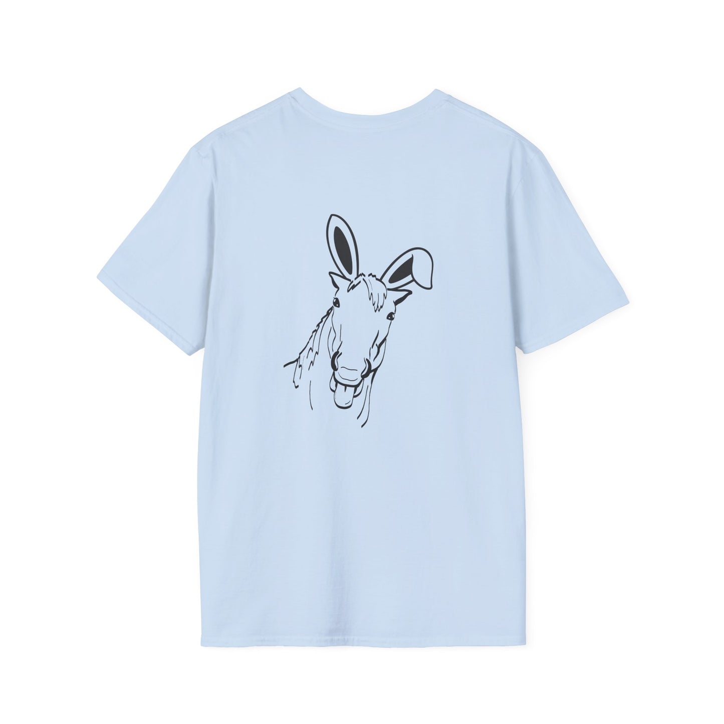 Goofy Bunny Horse Unisex Softstyle T-Shirt